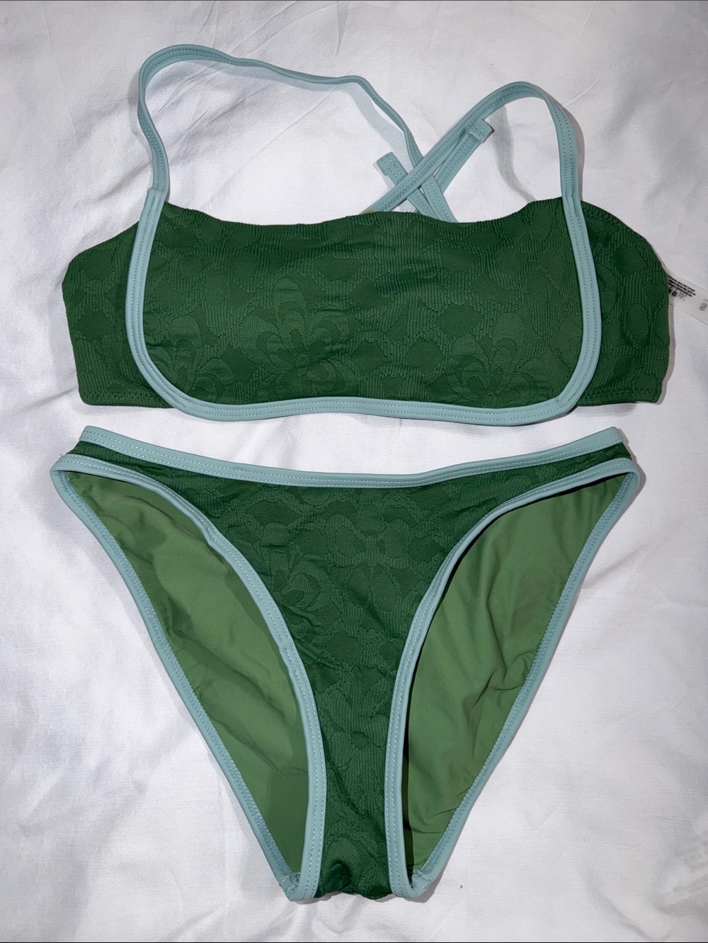 Berlook green floral bikini XS &S